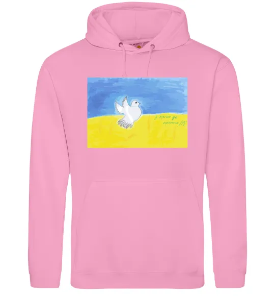 Жіноча толстовка (худі) Голуб з мрією до перемоги Рожевий фото