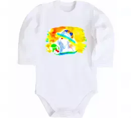 Детский боди Українка прапор Белый фото