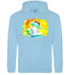 Чоловіча толстовка (худі) Українка прапор Блакитний фото