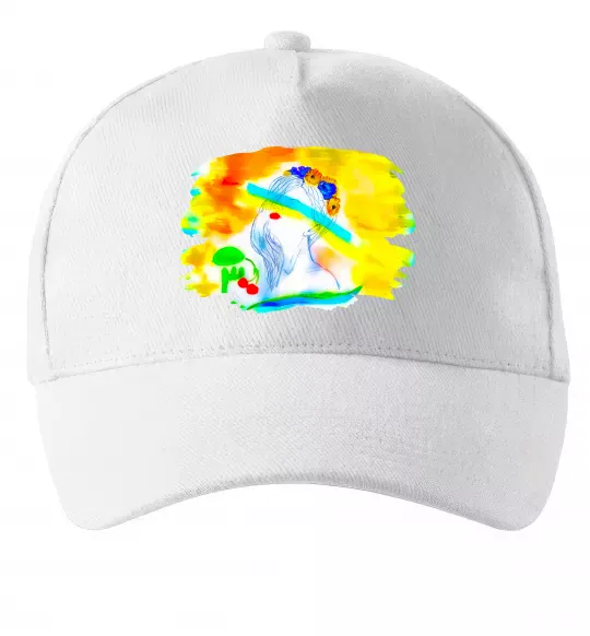 Кепка Українка прапор Белый фото