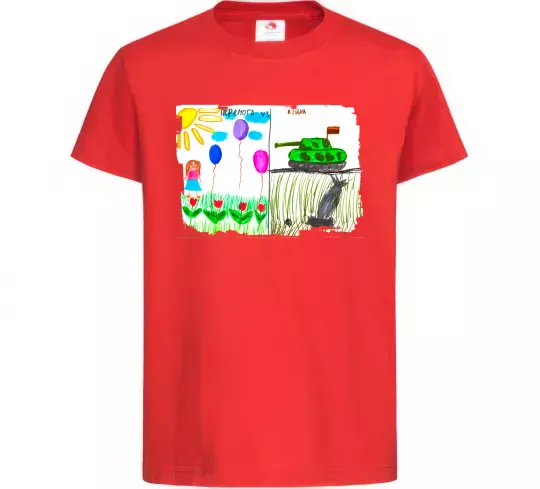 Дитяча футболка Перемога Червоний фото