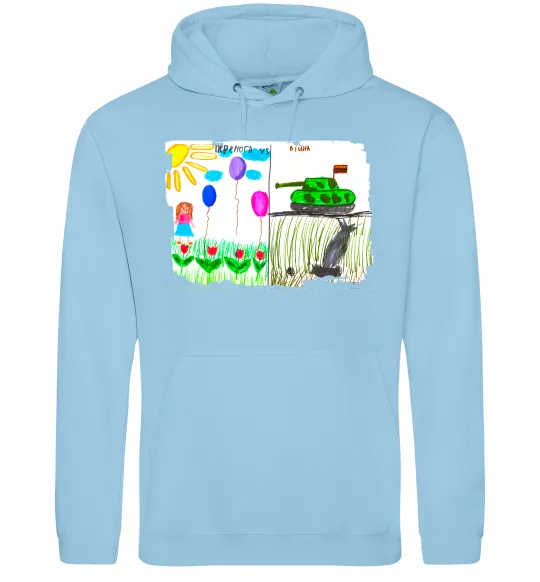 Жіноча толстовка (худі) Перемога Блакитний фото