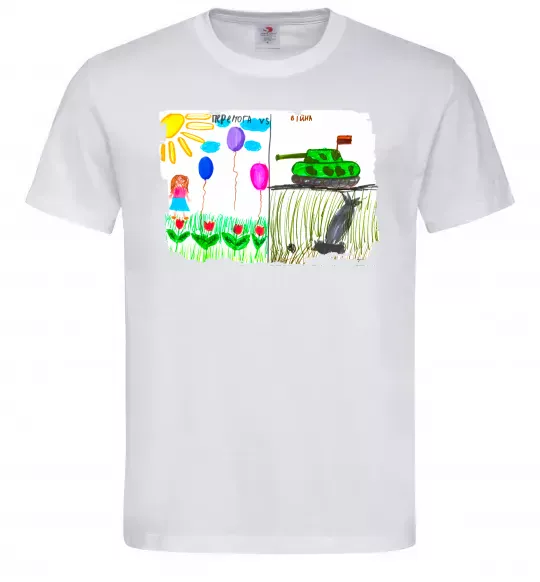 Чоловіча футболка Перемога Білий фото