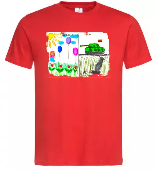 Чоловіча футболка Перемога Червоний фото