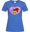 Жіноча футболка Україна в серці Яскраво-синій Жіноча футболка Україна в серці Яскраво-синій фото