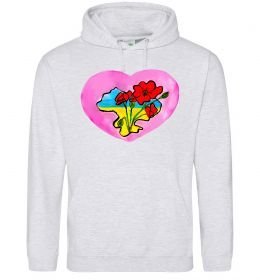 Женская толстовка (худи) Україна в серці