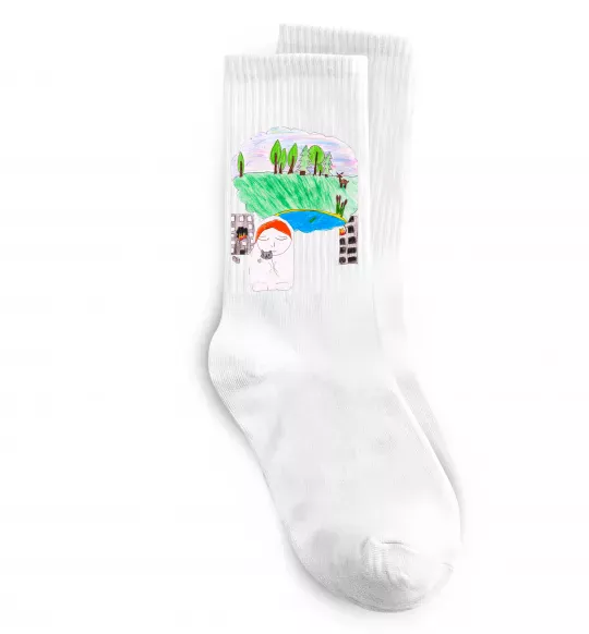 Шкарпетки Війна Білий фото