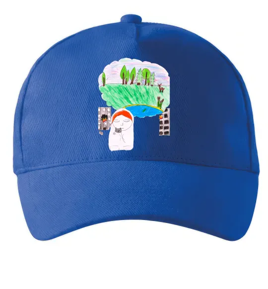 Кепка Війна Ярко-синий фото