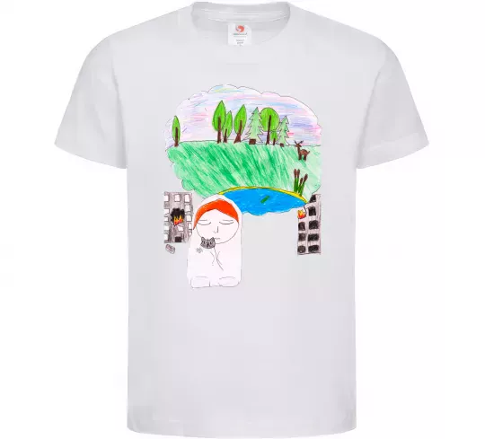 Детская футболка Війна Белый фото