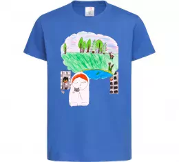 Детская футболка Війна Ярко-синий фото