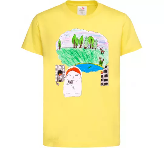 Детская футболка Війна Лимонный фото