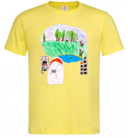 Мужская футболка Війна Лимонный фото