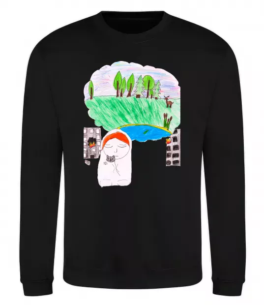 Свитшот Війна Черный фото