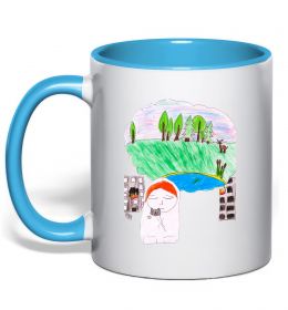 Чашка з кольоровою ручкою Війна Чашка з кольоровою ручкою Війна