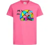 Дитяча футболка Мріємо про перемогу України Яскраво-рожевий фото