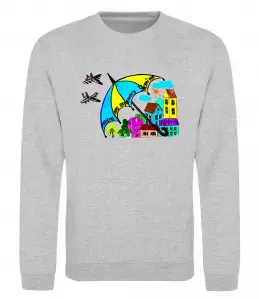 Свитшот Мріємо про перемогу України Серый меланж фото