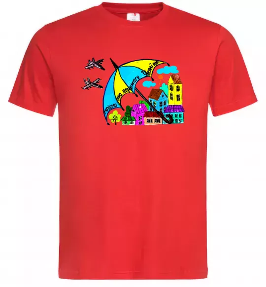 Мужская футболка Мріємо про перемогу України Красный фото