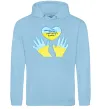 Мужская толстовка (худи) Руки та серце Голубой фото