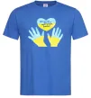 Чоловіча футболка Руки та серце Яскраво-синій Чоловіча футболка Руки та серце Яскраво-синій фото
