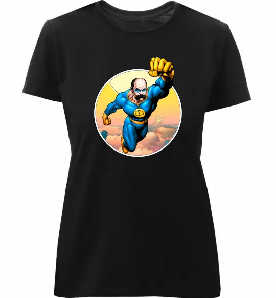 Женская премиум футболка СуперШевченко Черный фото