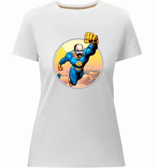 Женская премиум футболка СуперШевченко Белый фото