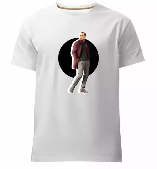 Чоловіча преміум футболка Модний Бандера Білий фото