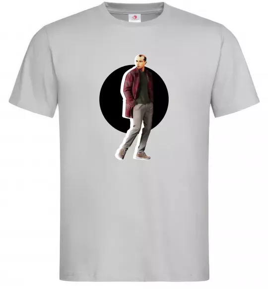 Чоловіча футболка Модний Бандера Сірий фото