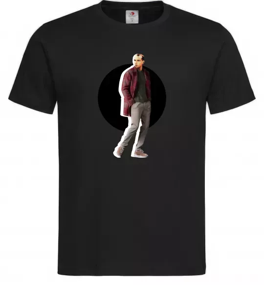 Чоловіча футболка Модний Бандера Чорний фото