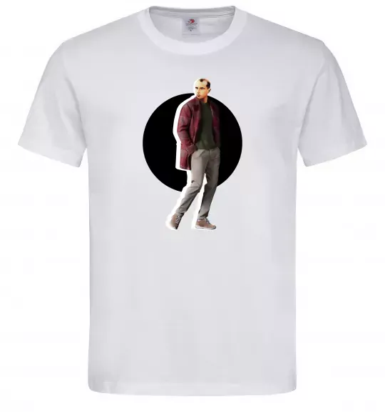 Чоловіча футболка Модний Бандера Білий фото