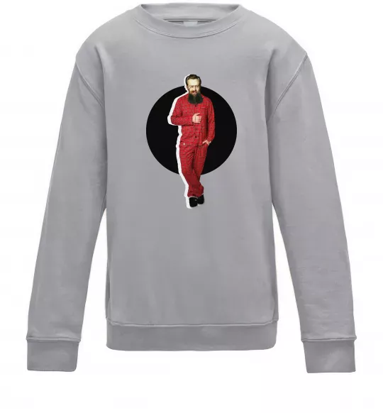 Дитячий світшот Модний Грушевський Сірий меланж фото