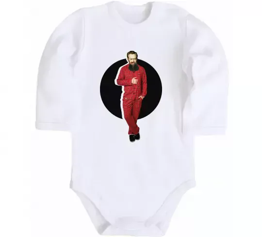 Дитячий бодік Модний Грушевський Білий фото