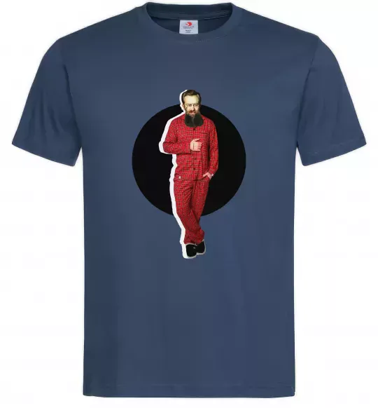 Мужская футболка Модний Грушевський Темно-синий фото