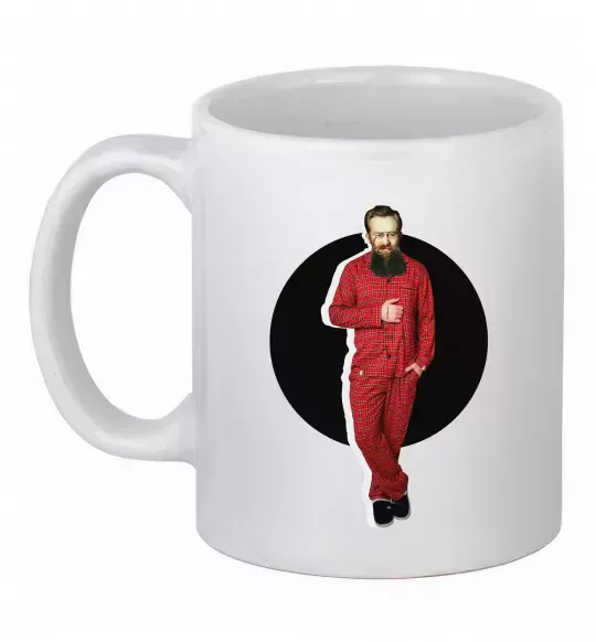 Чашка керамічна Модний Грушевський Білий фото