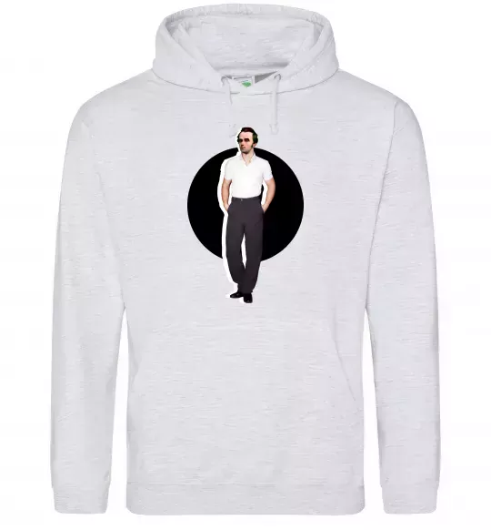 Мужская толстовка (худи) Модний Шевченко Серый меланж фото