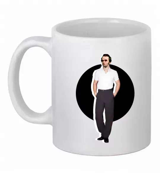 Чашка керамічна Модний Шевченко Білий фото