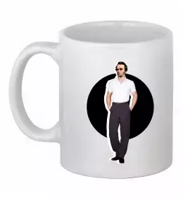 Чашка керамічна Борщ з карасями Шевченко Білий фото