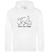Жіноча толстовка (худі) Стріляй-Кохай-Мандруй2 Білий фото