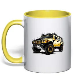 Чашка с цветной ручкой Номерний знак Незалежний Черный фото