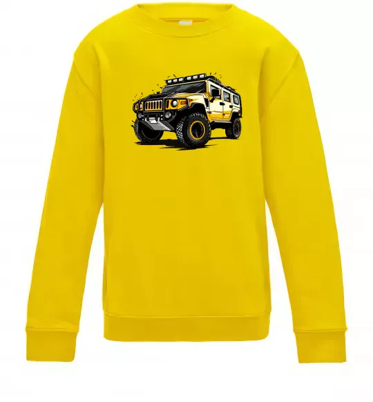 Детский Свитшот Хамер Солнечно желтый фото