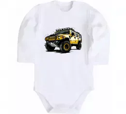 Детский боди Retro Car CLASSIC Белый фото