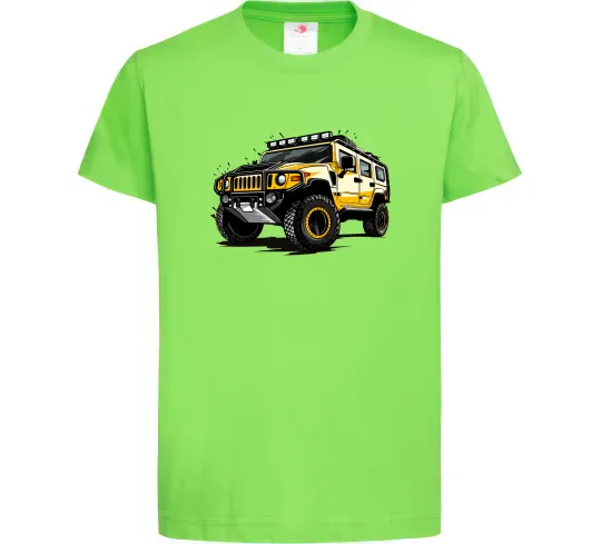 Дитяча футболка Хамер Лаймовий фото