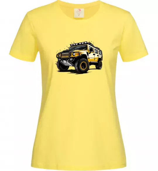 Женская футболка Хамер Лимонный фото