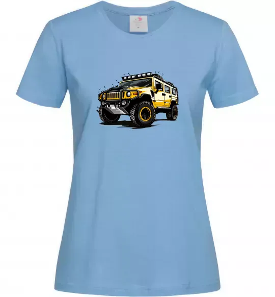 Женская футболка Хамер Голубой фото