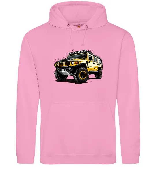 Женская толстовка (худи) Хамер Розовый фото