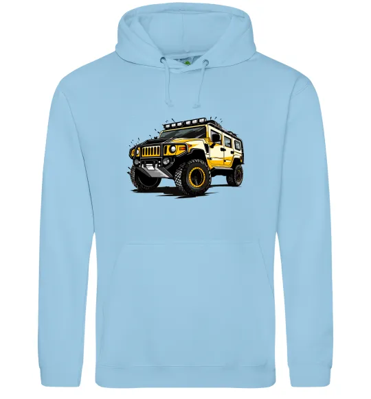 Женская толстовка (худи) Хамер Голубой фото