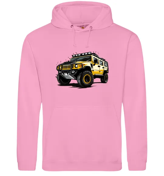 Мужская толстовка (худи) Хамер Розовый фото