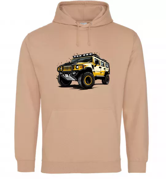 Чоловіча толстовка (худі) Хамер Пісочний фото