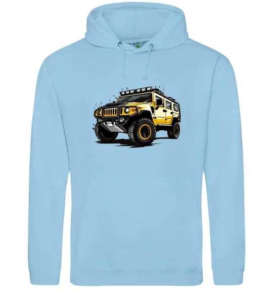 Мужская толстовка (худи) Хамер Голубой фото