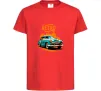 Детская футболка ретро авто Красный фото