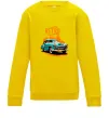 Детский Свитшот ретро авто Солнечно желтый Детский Свитшот ретро авто Солнечно желтый фото
